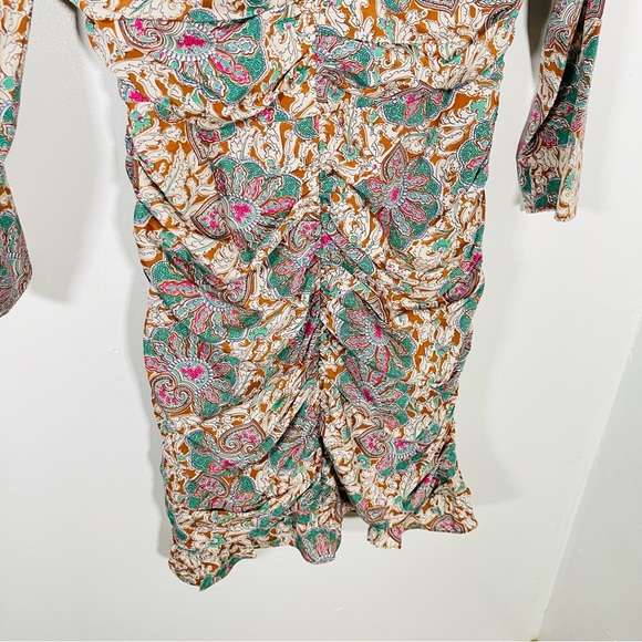 Veronica Beard Lozano Floral Silk Crepe Mini Dress - Picture 7 of 9